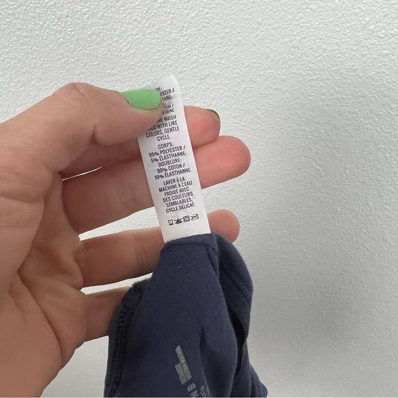 AERIE Offline Cropped Velvet tank Blue Sz‎ XXS - Picture 5 of 6